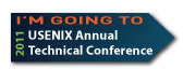 I'm going to USENIX ATC '11 button