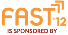 FAST '12 is sponsored by