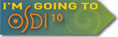 I'm going to OSDI '10 button