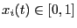 $ x_i(t) \in [0,1]$