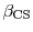 $\beta_{\mathrm{CS}}$