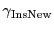 $\gamma_{\mathrm{InsNew}}$