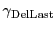 $\gamma_{\mathrm{DelLast}}$