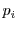 $\displaystyle p_i$