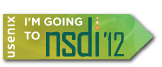 I'm going to NSDI '12 button