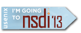 I'm going to NSDI '13 button