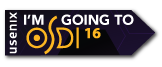 I'm going to OSDI '16 button