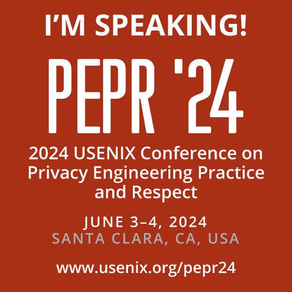 I'm Speaking at PEPR '24 button