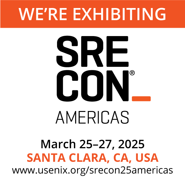We're Exhibiting at SREcon25 Americas button